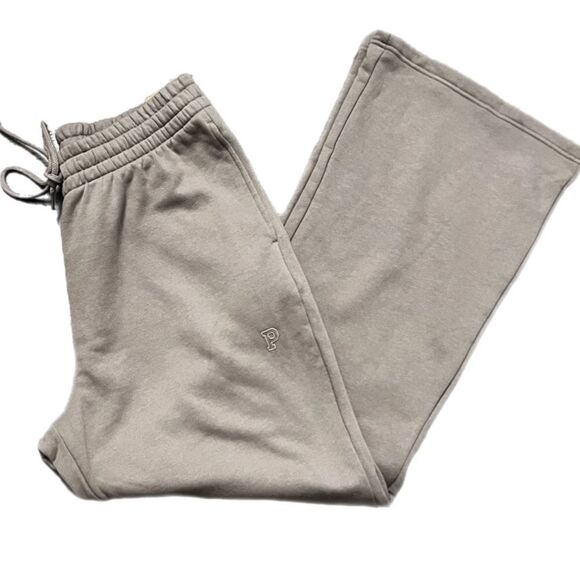 Victoria’s Secret Pink High Waist Fleece Flare Lounge Sweatpants Taupe Xlarge - Picture 1 of 3